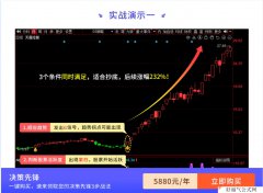  【通达信】同花顺年费8万高端软件中的GS策略主图指标公式 